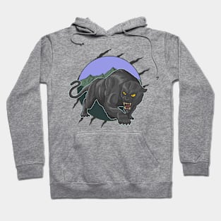 Great Black Panther, Crazy Black Pantera Hoodie